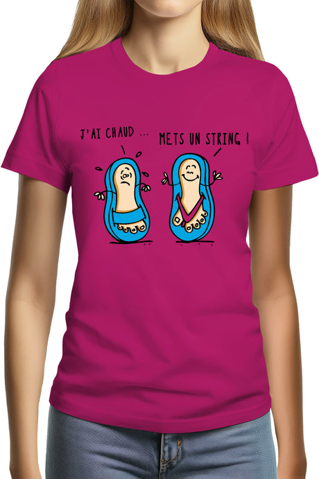 T-Shirt Femme Tong String