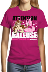 Tee-Shirt Femme Attention sirène raleuse