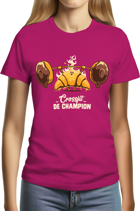 Tee-Shirt Femme Champion des petits dejeuners