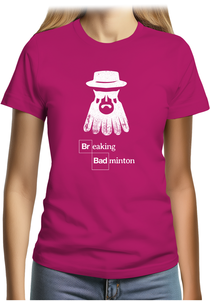 T-Shirt Femme Breaking Badminton