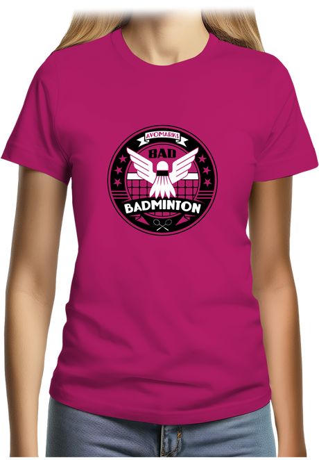 T-Shirt Femme Bad badminton university