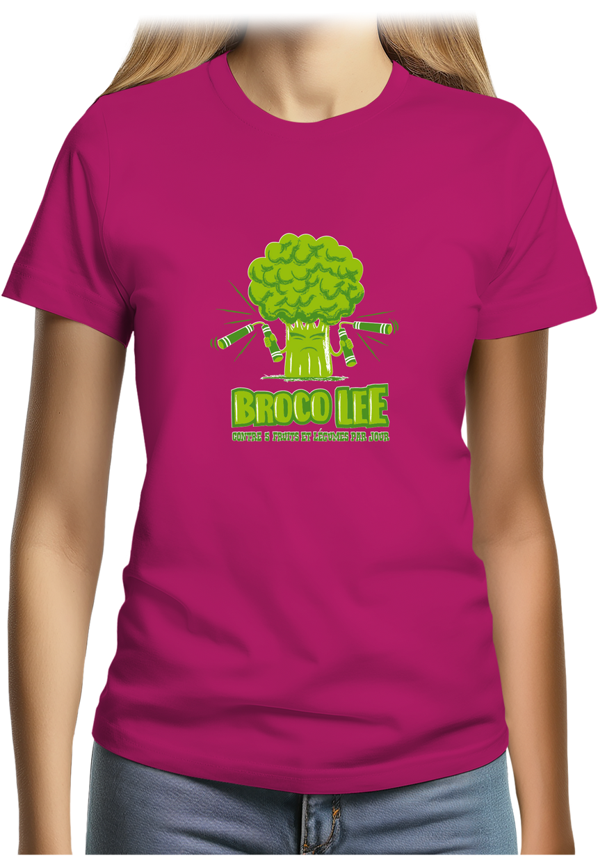 T-Shirt Femme Broco Lee contre 5 fruits et légumes