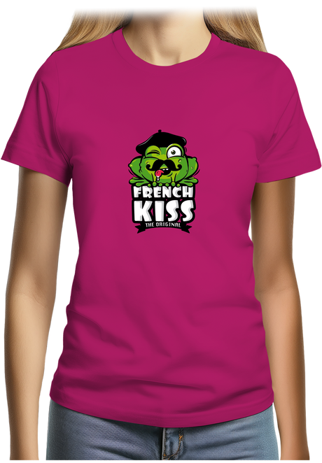 T-Shirt Femme French kiss la grenouille