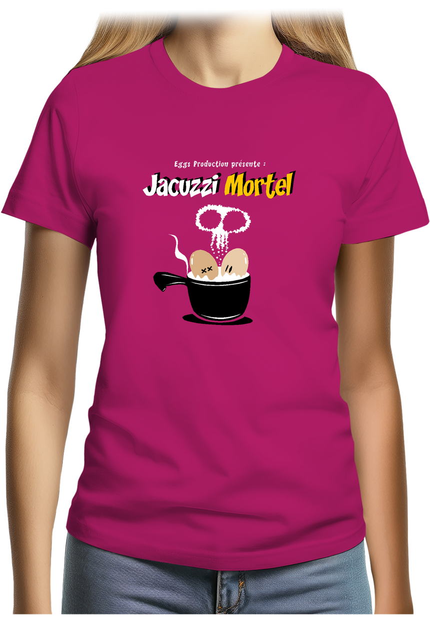 T-Shirt Femme Des Oeufs dans un jacuzzi