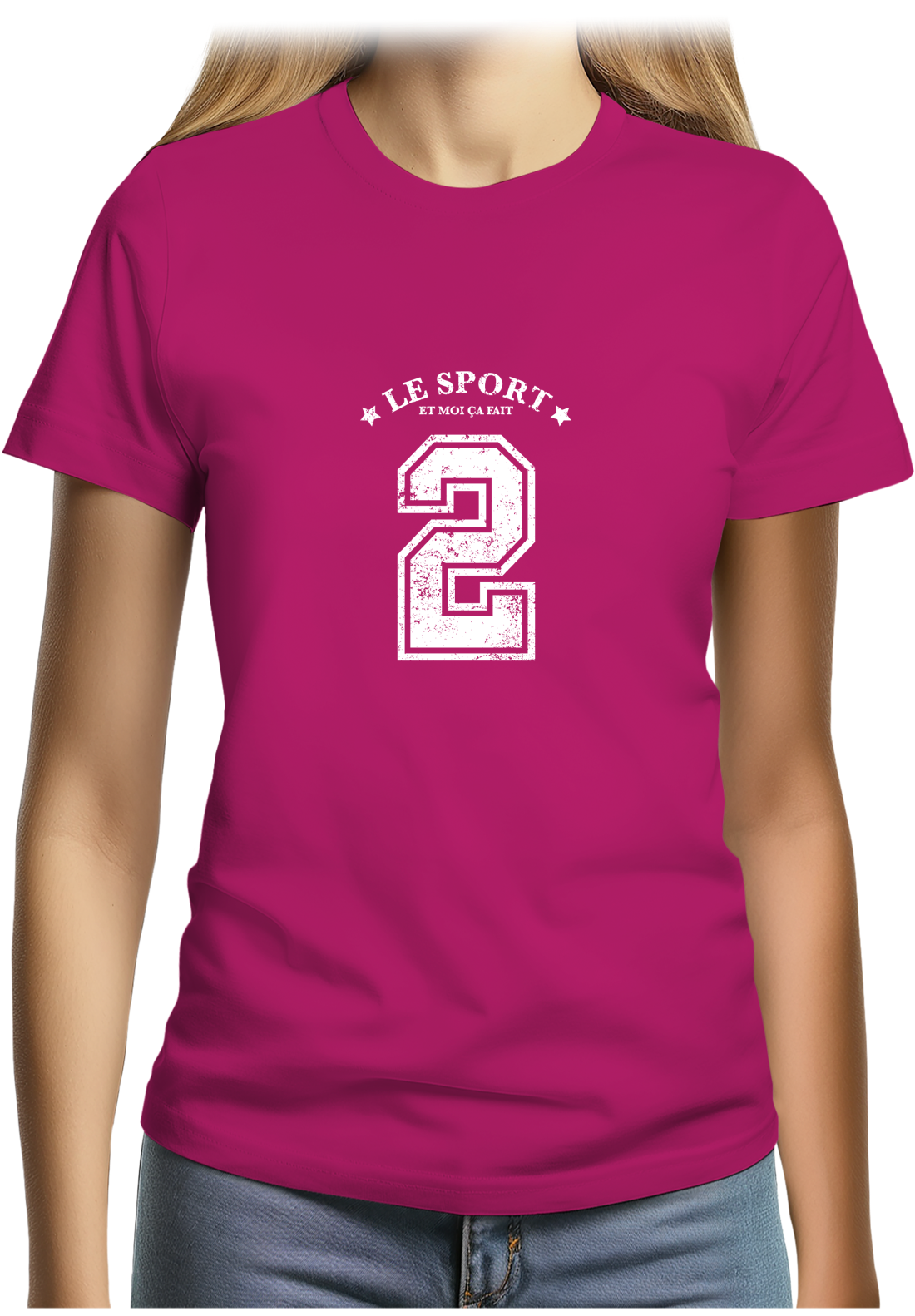 T-Shirt Femme Le sport et moi ça fait 2