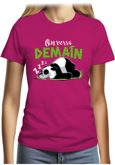 T-Shirt Femme On verra demain