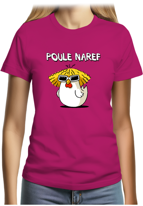 T-Shirt Femme Chanteur Poule Naref