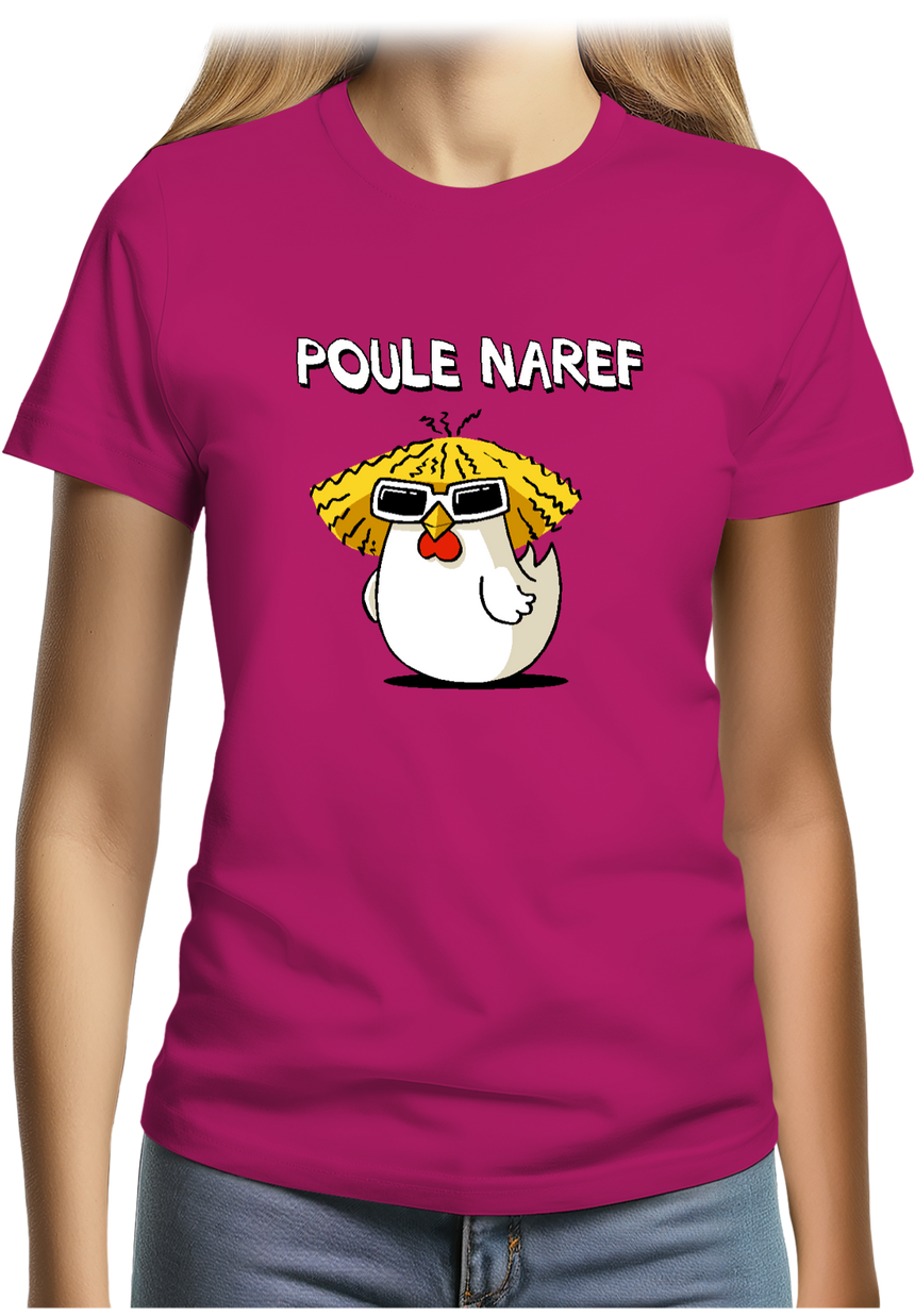 T-Shirt Femme Chanteur Poule Naref