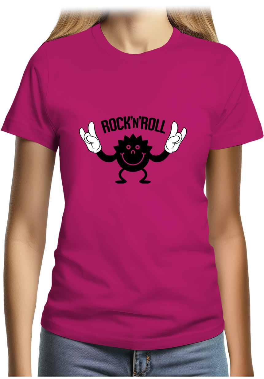 T-Shirt Femme Smile Rock'N'Roll