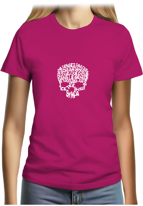 T-Shirt Femme Subliminable tête de mort
