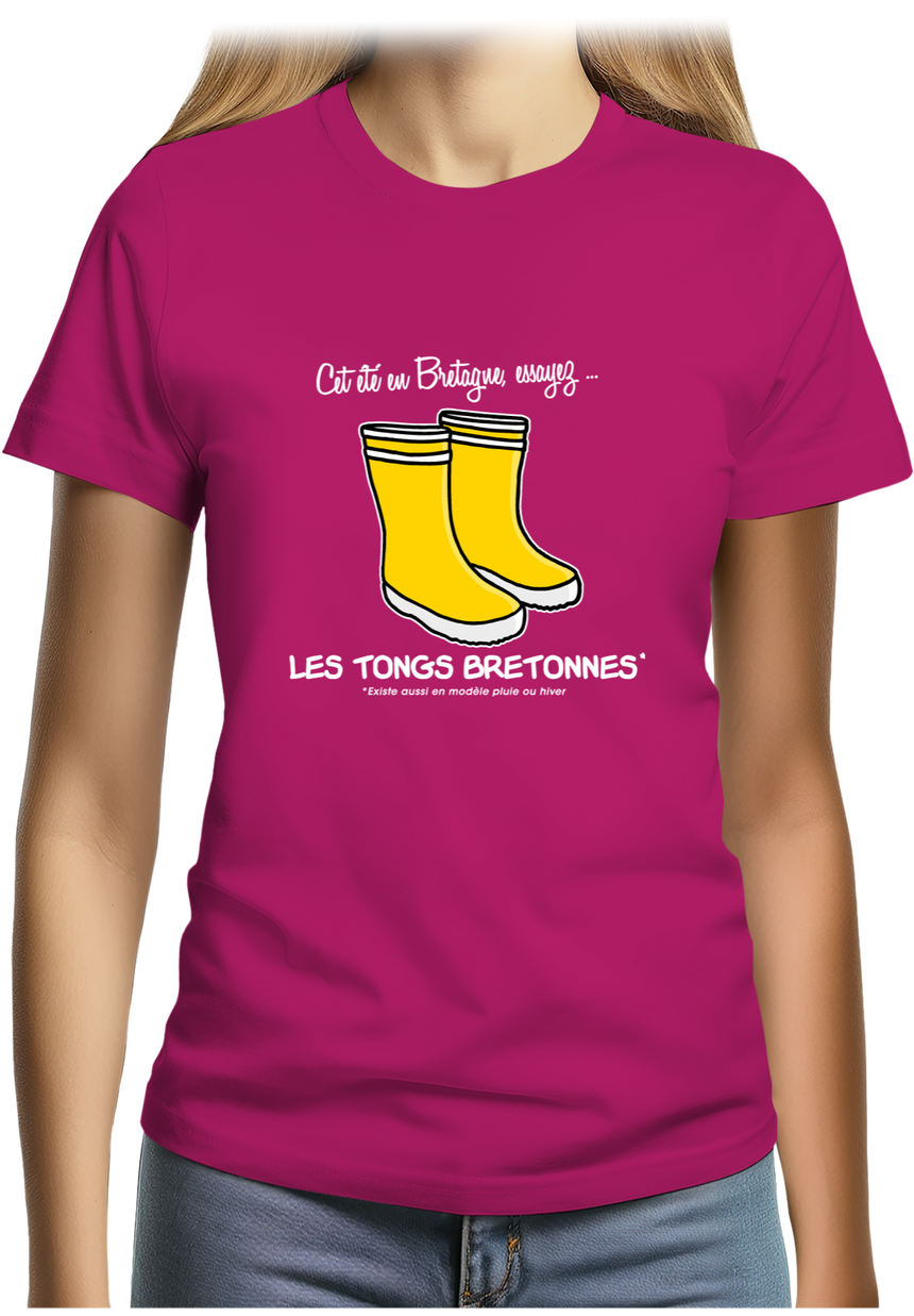 T-Shirt Femme Les Tongs Bretonnes