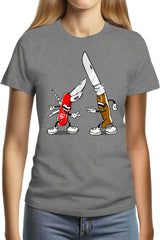 Tee-Shirt Femme SHIFUMY Couteaux suisse et opinel