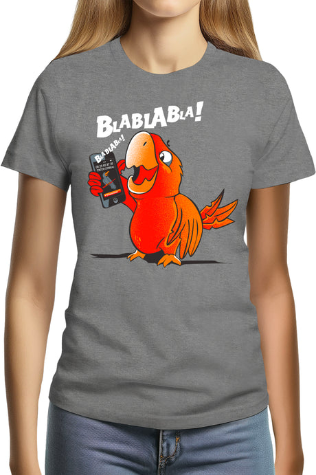 Tee-Shirt Femme Blablabla le Perroquet
