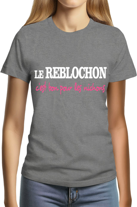 Tee-Shirt Femme Le Reblochon Fromage nichons