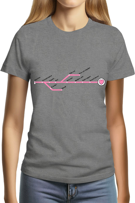 Tee-Shirt Femme Love Line Femme