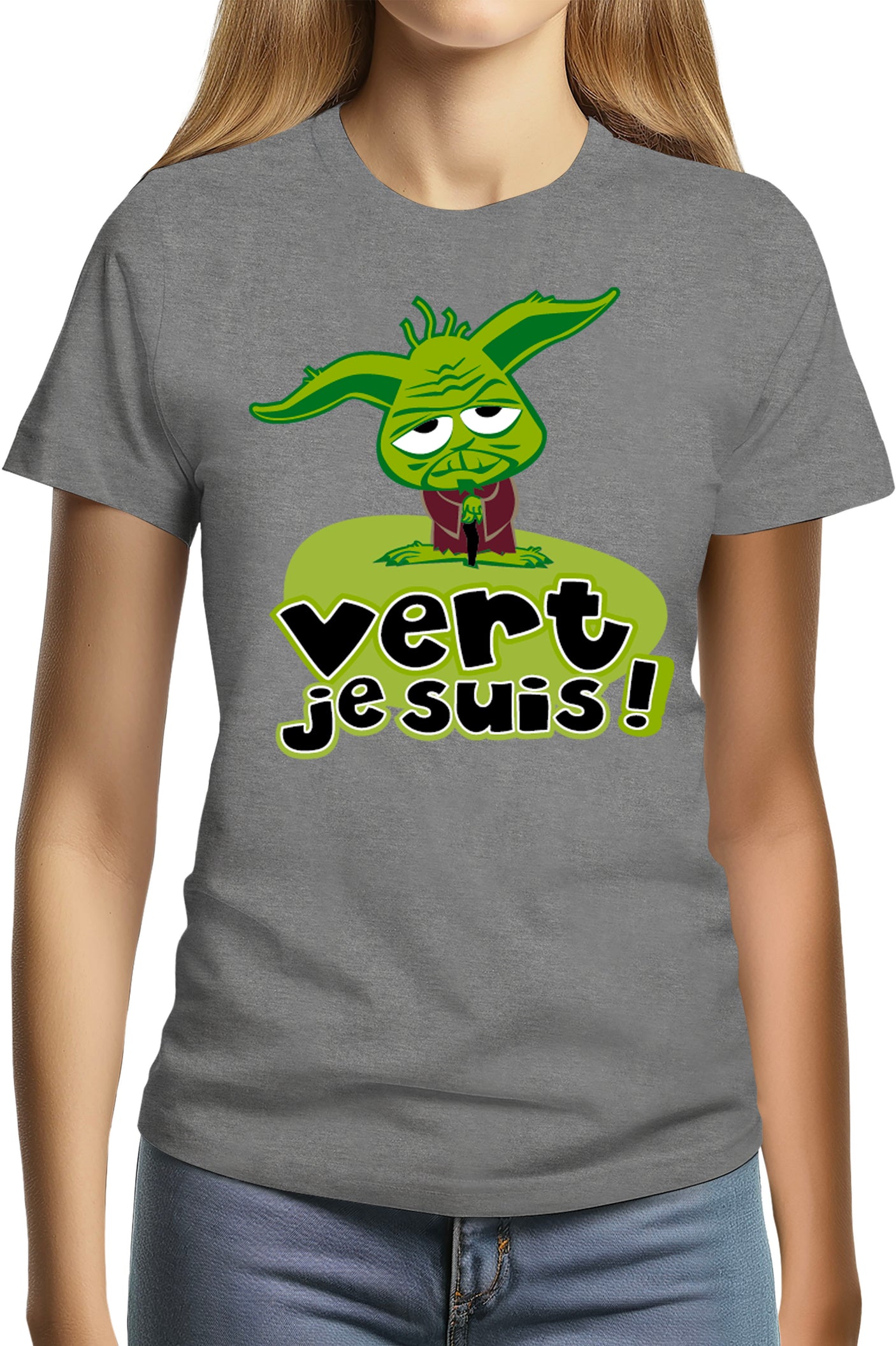 Tee-Shirt Femme Vert Je Suis