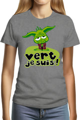 Tee-Shirt Femme Vert Je Suis