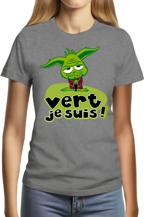 Tee-Shirt Femme Vert Je Suis
