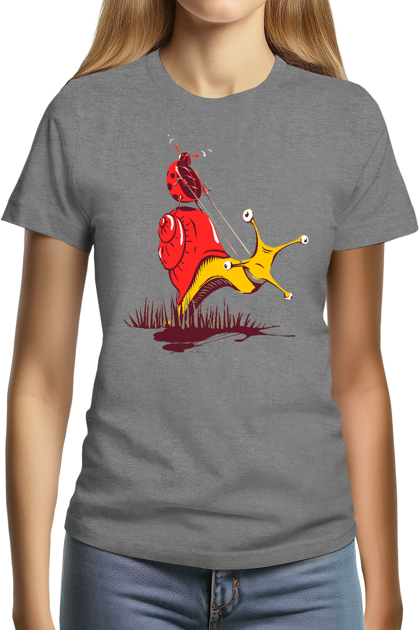 Tee-Shirt Femme Escargot Et Coccinelle