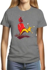Tee-Shirt Femme Escargot Et Coccinelle