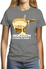 Tee-Shirt Femme Decaquelon A Fond Le Fromage