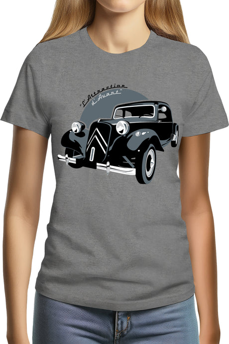 T-Shirt Femme La Traction, l'attraction d'avant
