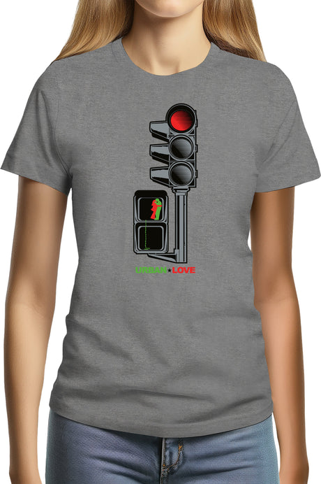 Tee-Shirt Femme Feu Tricolore Des Amoureux