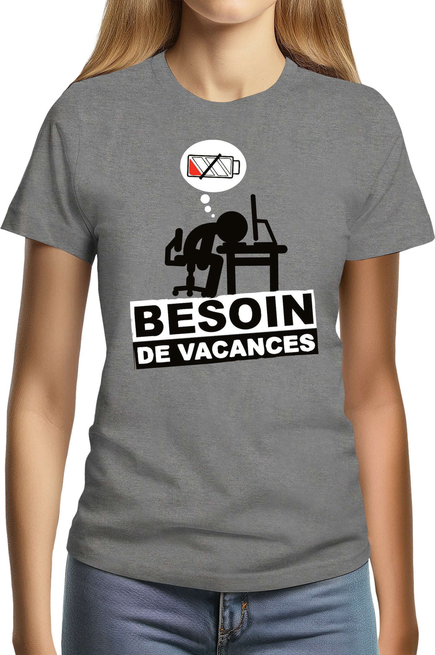 Tee-Shirt Femme Besoin de vacances