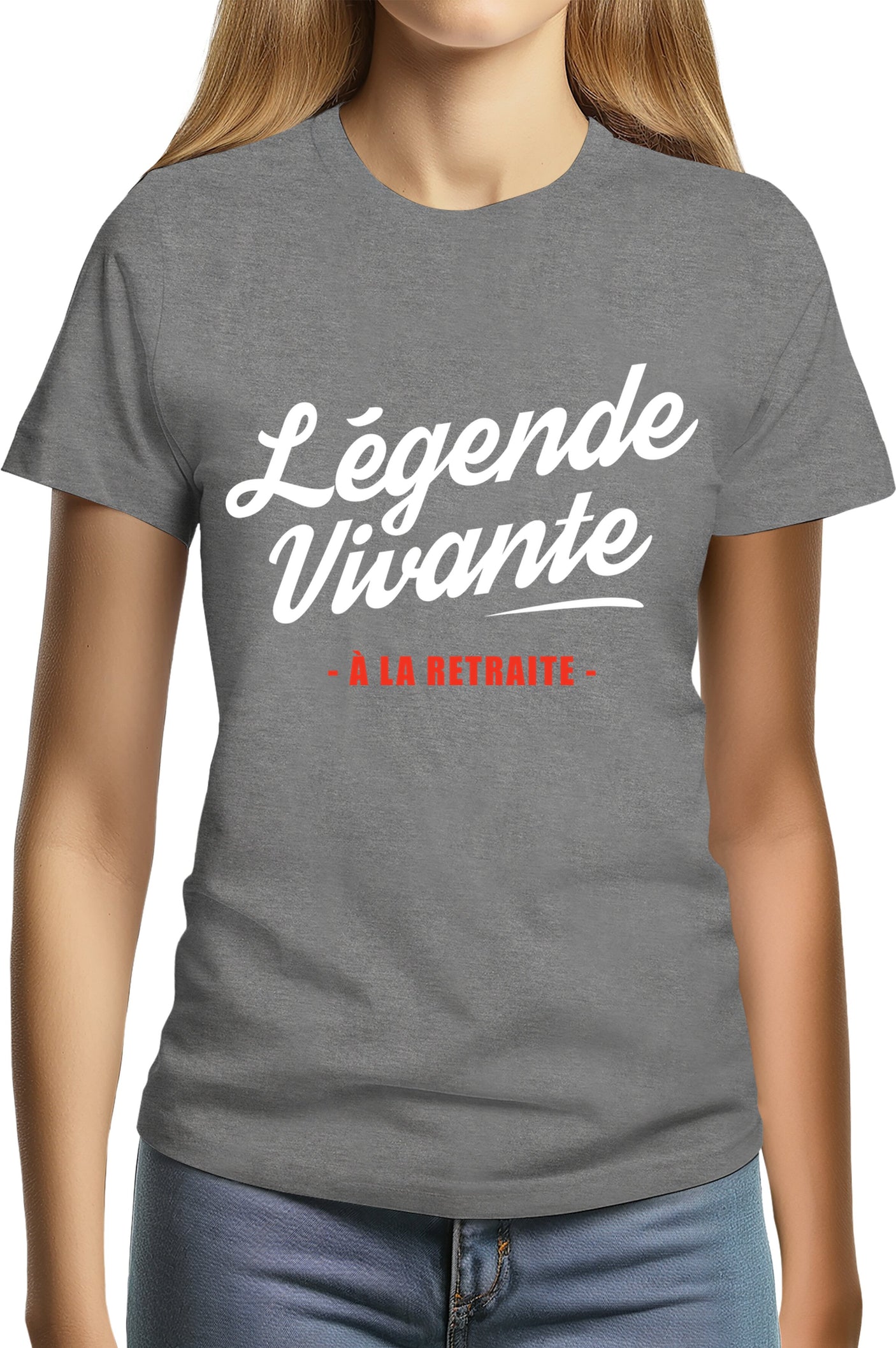 Tee-Shirt Femme Légende vivante à la retraite