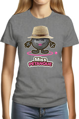 T-Shirt Femme Miss pétanque