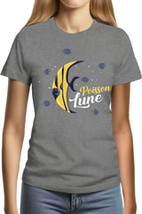 Tee-Shirt Femme Poisson lune avec strass