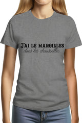 Tee-Shirt Femme J'ai le maroilles dans les chaussettes