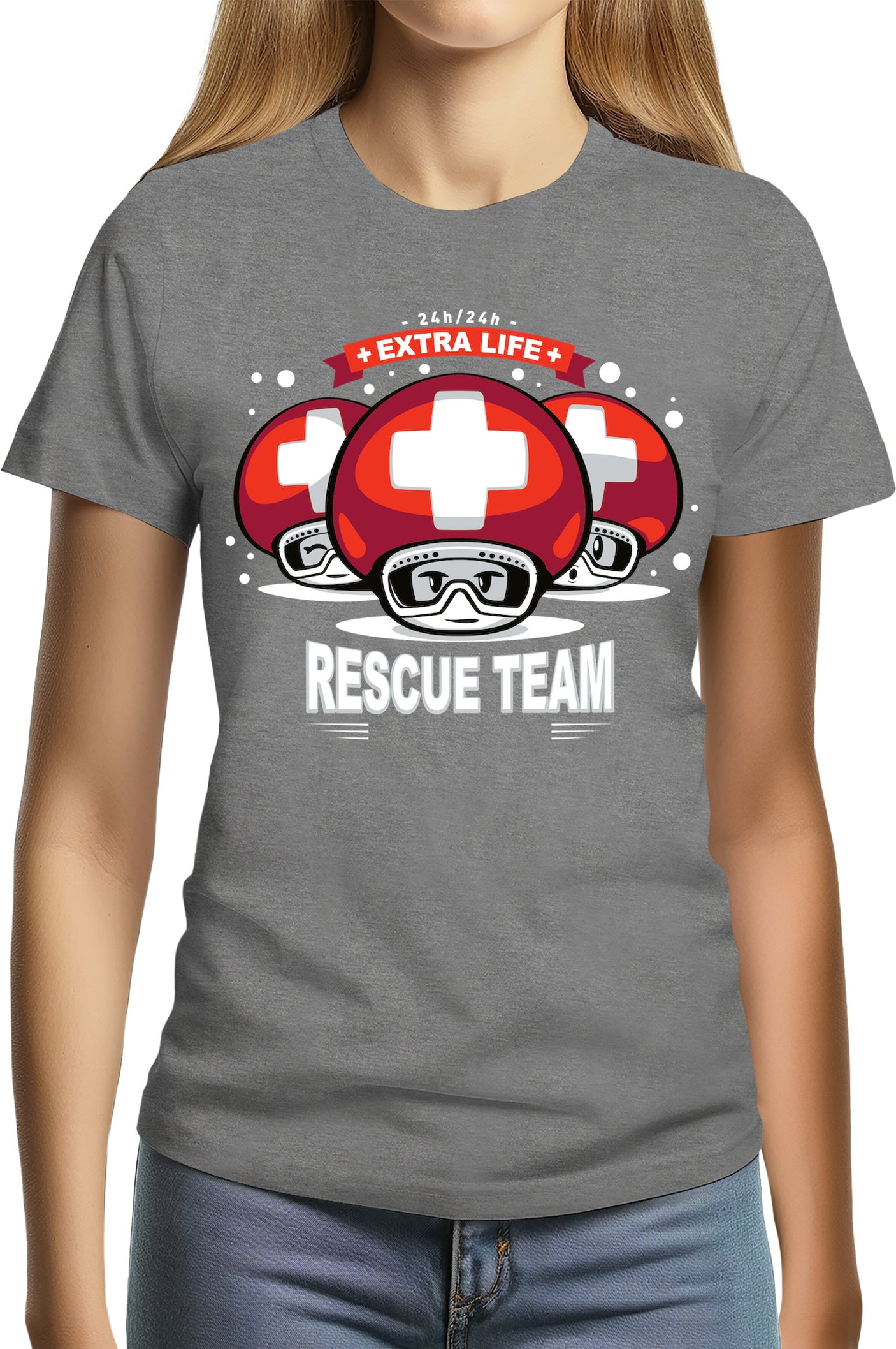 T-Shirt Femme Power up extra life