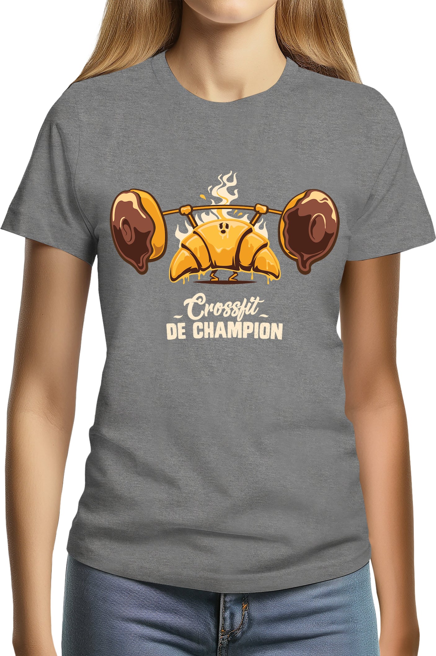 Tee-Shirt Femme Champion des petits dejeuners