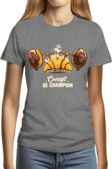 Tee-Shirt Femme Champion des petits dejeuners