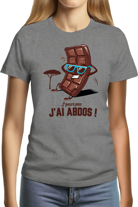 T-Shirt Femme Des abdos en tablette de chocolat