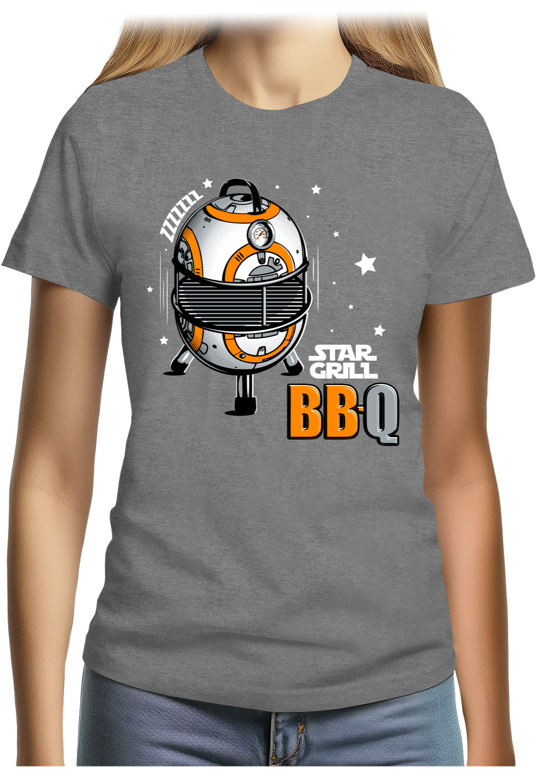 T-Shirt Femme BBQ Wars le retour de star grill