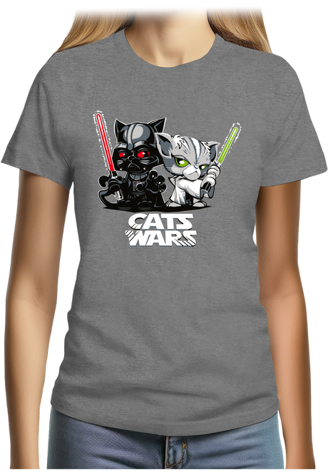 T-Shirt Femme Cats Wars, le coté obscur des chats