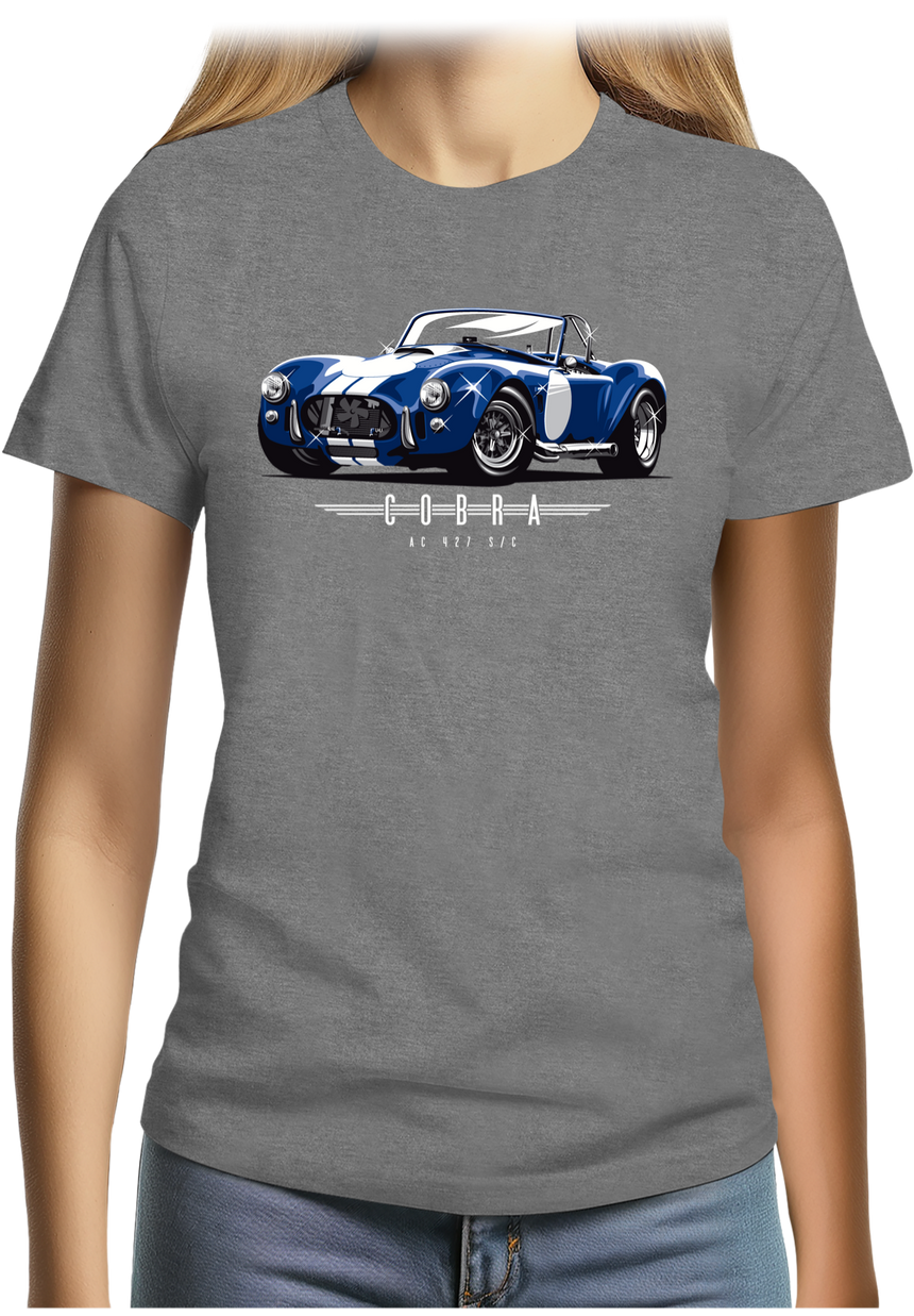 T-Shirt Femme Voiture Ac Cobra v8