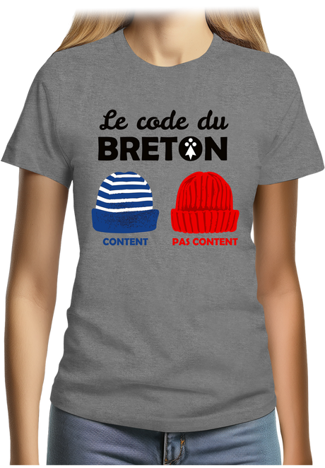 T-Shirt Femme Le code du Breton