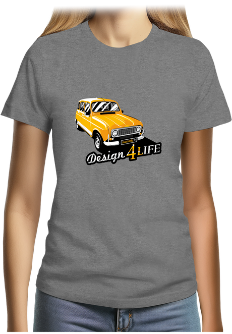 T-Shirt Femme Voiture Design 4L