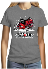 T-Shirt Femme Deuch qui boit la gnôle casse la bagnole