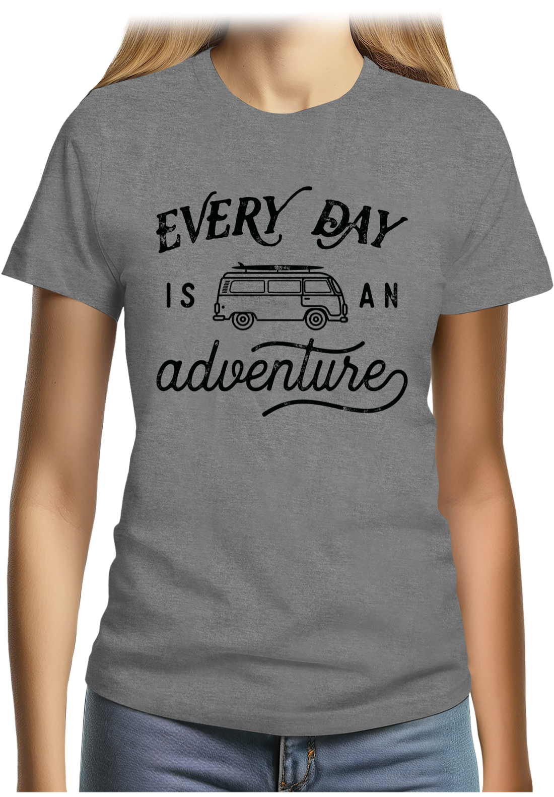 T-Shirt Femme Every day in a van is an adventure