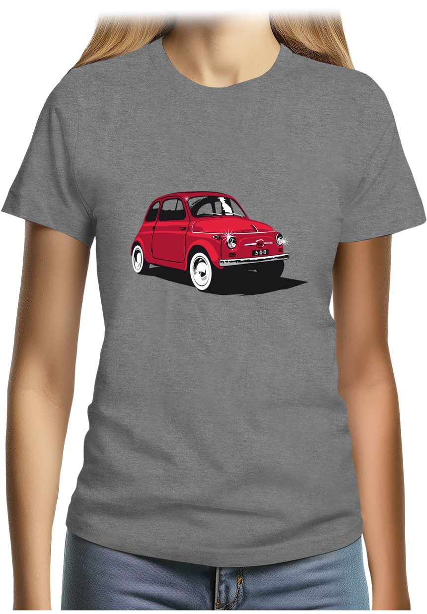 T-Shirt Femme Voiture Italienne 500 Luxe