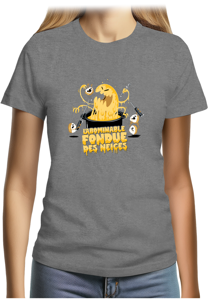 T-Shirt Femme L'abominable fondue des neiges