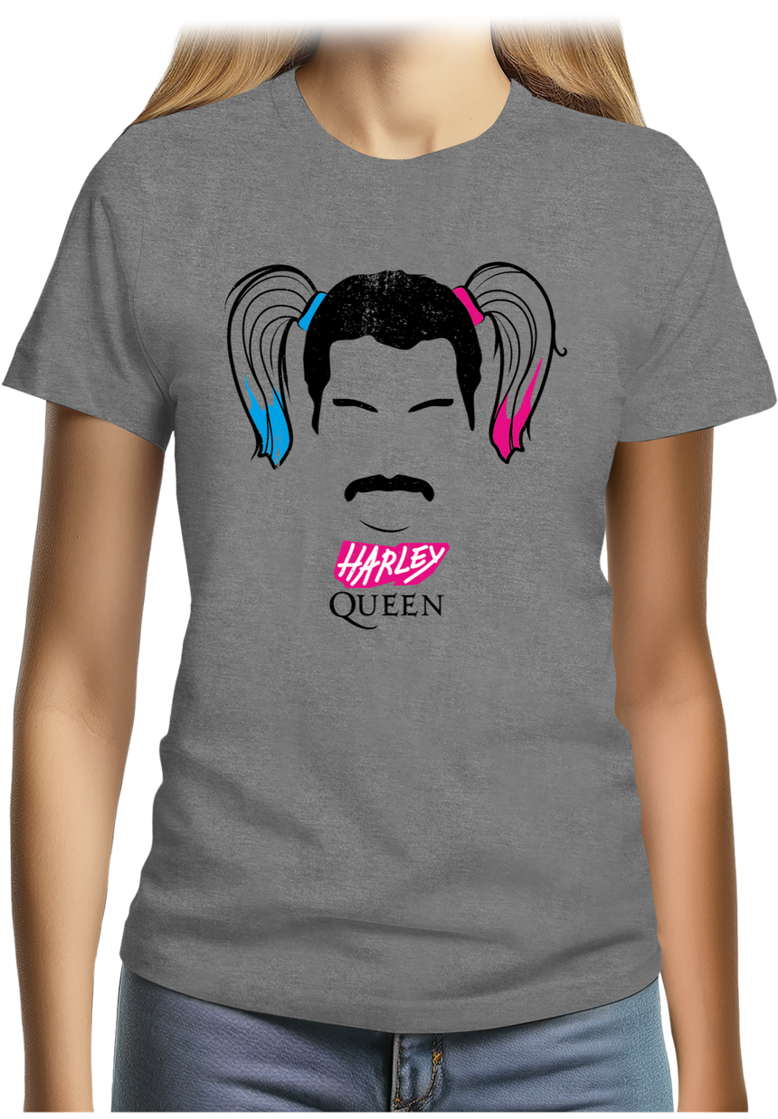 T-Shirt Femme Harley Queen, chanteur et super héros