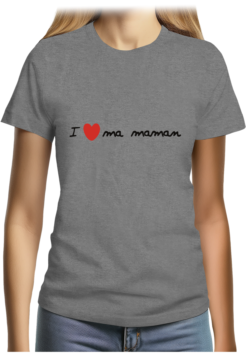 T-Shirt Femme I Love Maman