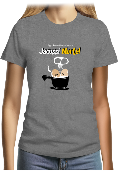 T-Shirt Femme Des Oeufs dans un jacuzzi