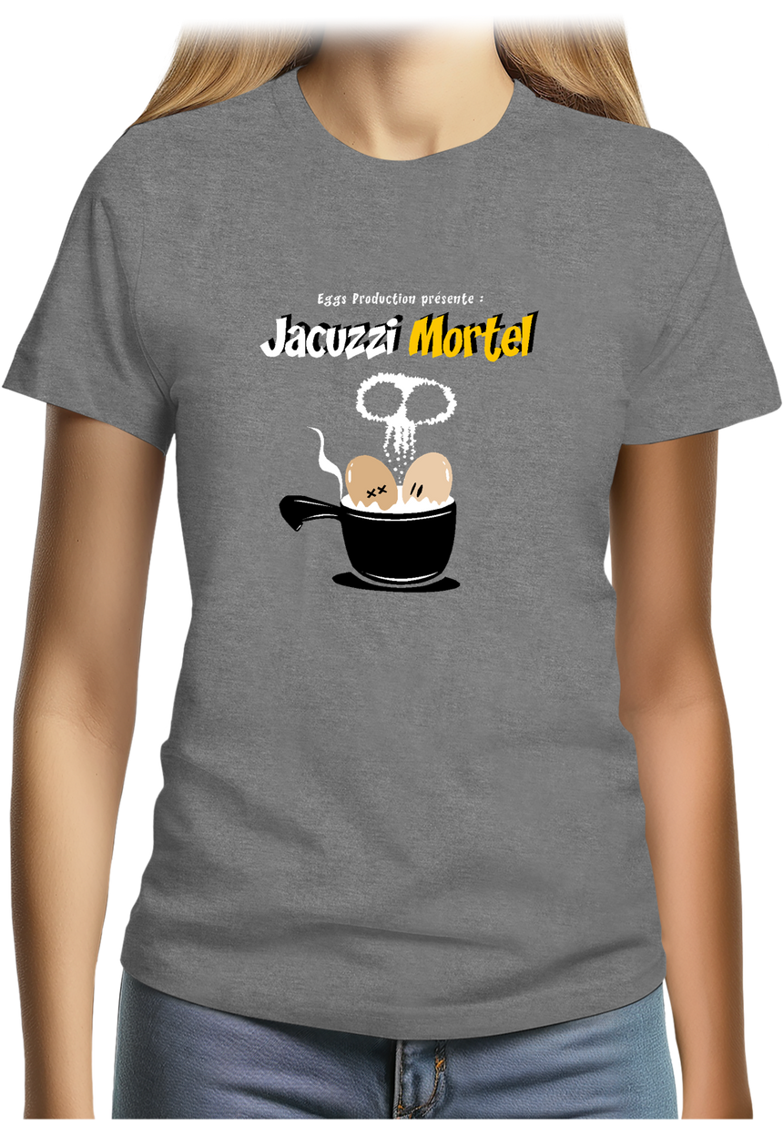 T-Shirt Femme Des Oeufs dans un jacuzzi