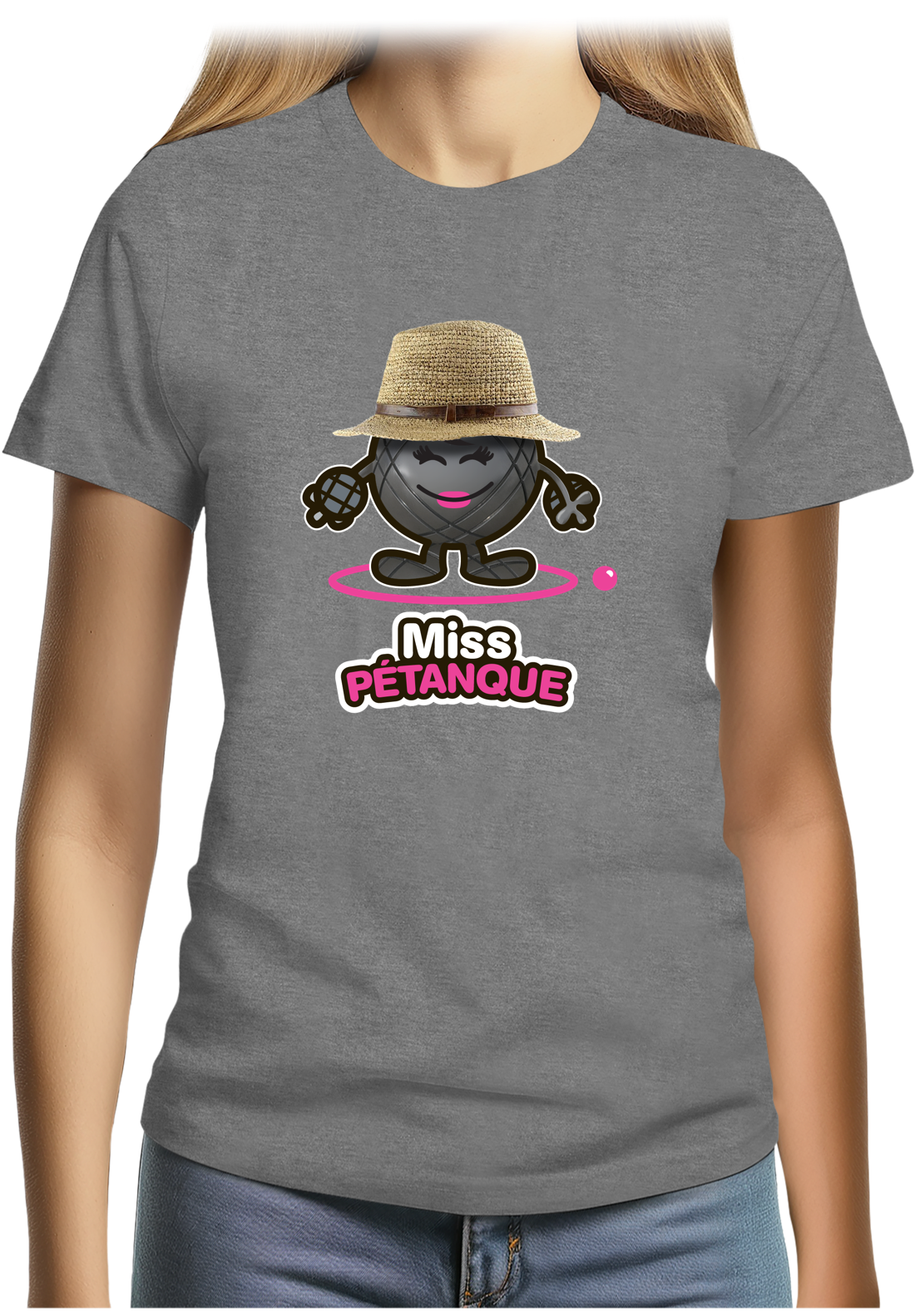 T-Shirt Femme Miss pétanque